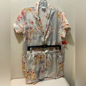 Seline Lounge Bespoke Loungewear Floral Small 2 Piece Short Set